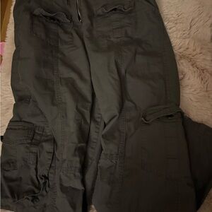 Brandy Melville  Cargo Pants in Dark Gray